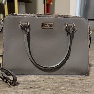 Kate Spade Gray Bixby Place Lise Satchel Handbag